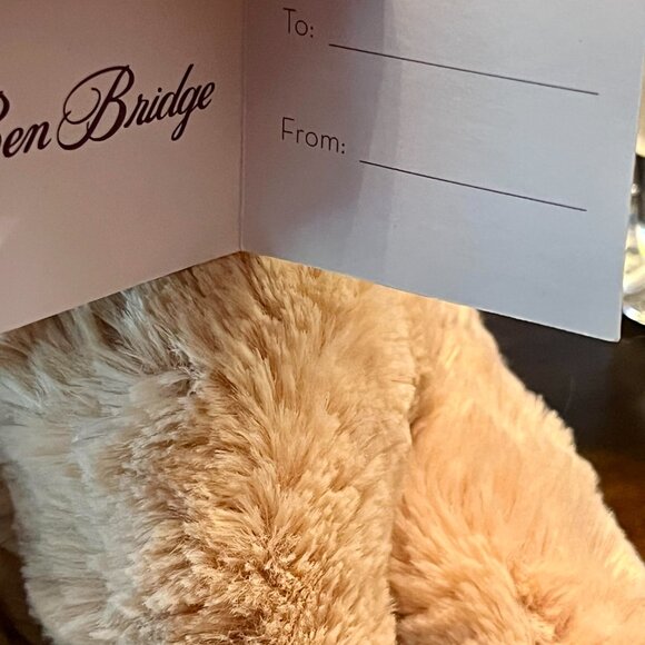 Ben Bridge 2014 Cream Colored Benny Bear With Pocket for Surprise Jewelry Gift! - Picture 6 of 10